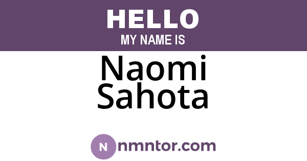 Naomi Sahota