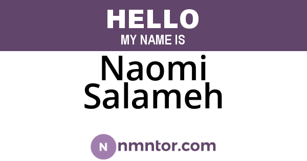 Naomi Salameh
