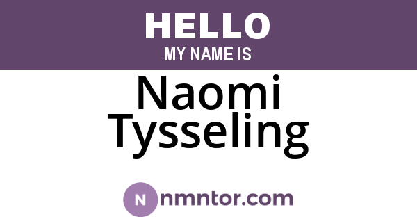Naomi Tysseling