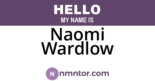 Naomi Wardlow