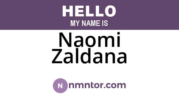 Naomi Zaldana