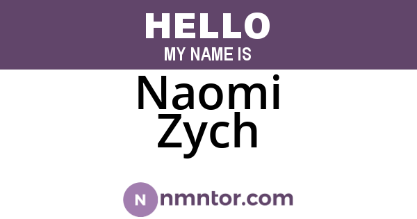 Naomi Zych