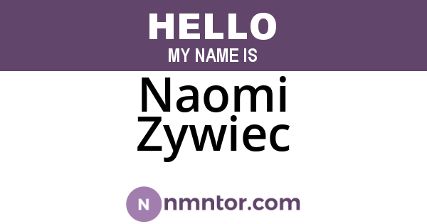Naomi Zywiec