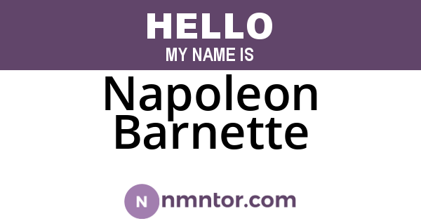 Napoleon Barnette