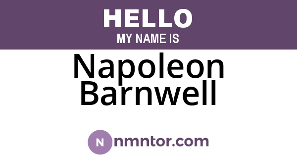 Napoleon Barnwell