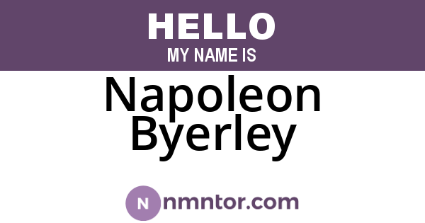 Napoleon Byerley