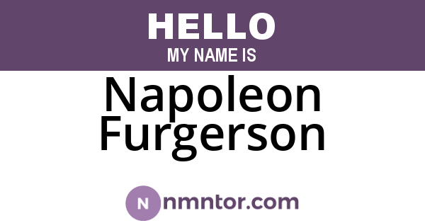 Napoleon Furgerson