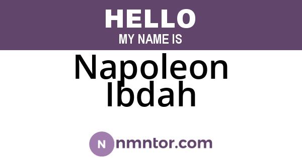 Napoleon Ibdah