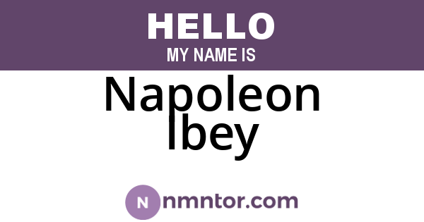 Napoleon Ibey