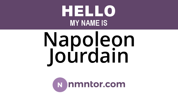 Napoleon Jourdain