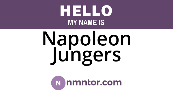 Napoleon Jungers