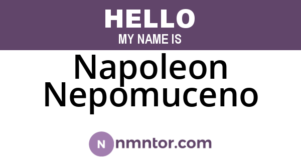 Napoleon Nepomuceno