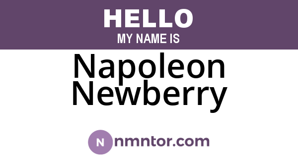 Napoleon Newberry
