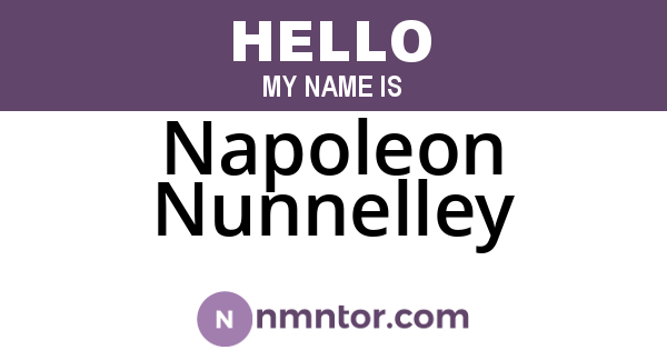 Napoleon Nunnelley
