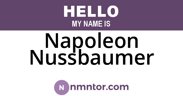 Napoleon Nussbaumer
