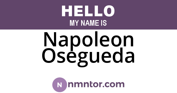 Napoleon Osegueda