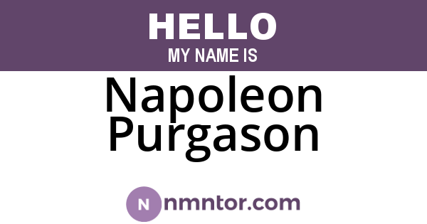 Napoleon Purgason