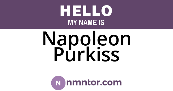 Napoleon Purkiss