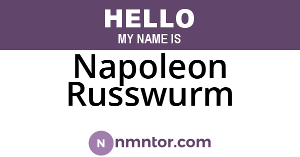 Napoleon Russwurm