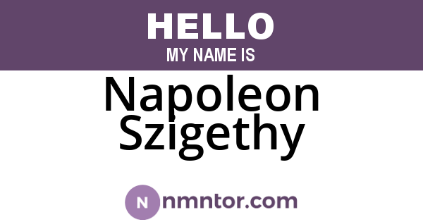 Napoleon Szigethy