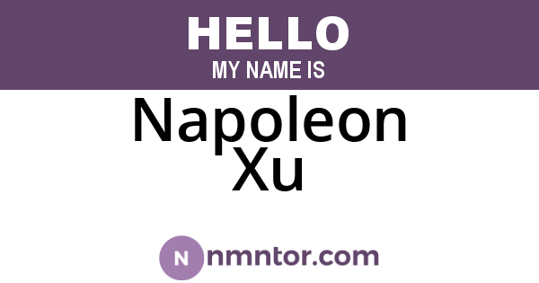 Napoleon Xu