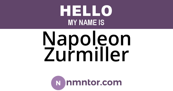 Napoleon Zurmiller
