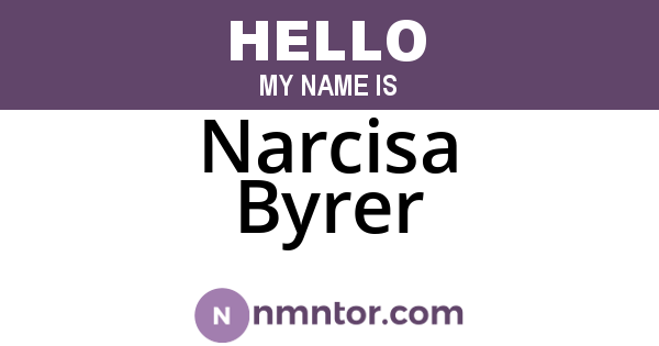 Narcisa Byrer