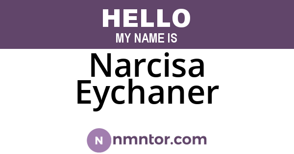 Narcisa Eychaner