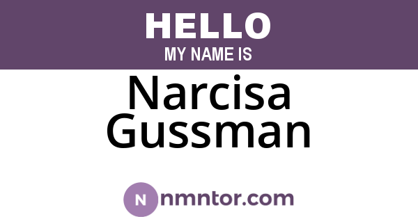 Narcisa Gussman