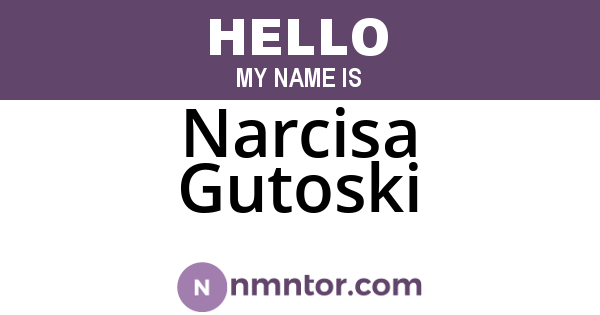 Narcisa Gutoski