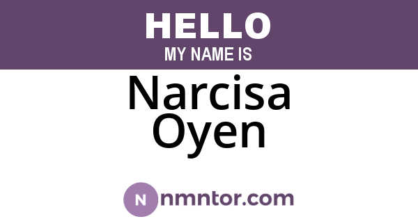 Narcisa Oyen