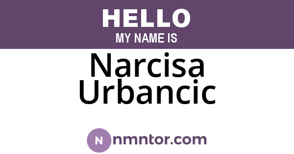 Narcisa Urbancic