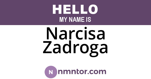 Narcisa Zadroga