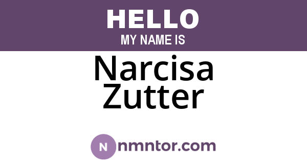Narcisa Zutter