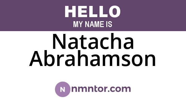 Natacha Abrahamson