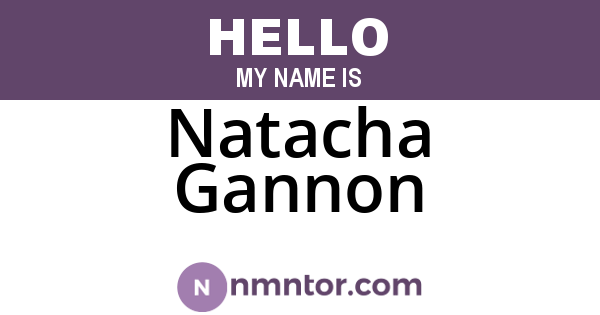 Natacha Gannon