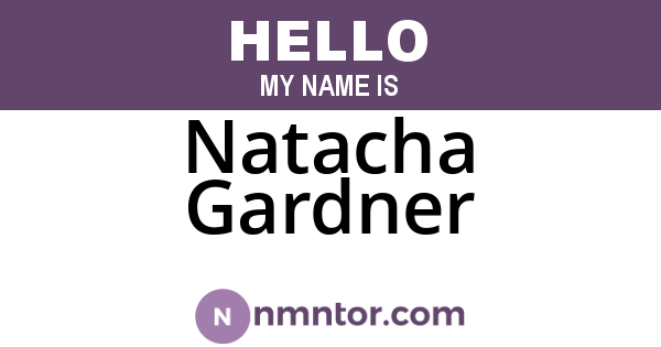 Natacha Gardner