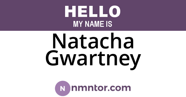 Natacha Gwartney