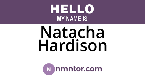 Natacha Hardison