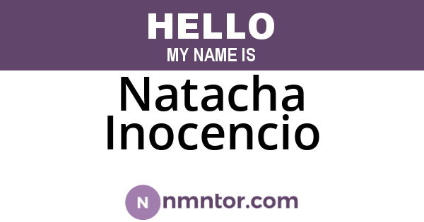 Natacha Inocencio