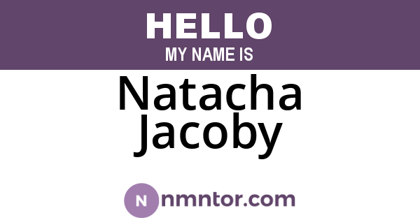 Natacha Jacoby