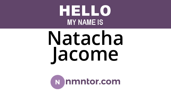 Natacha Jacome