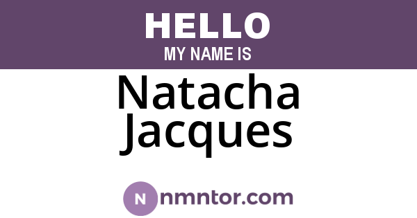 Natacha Jacques