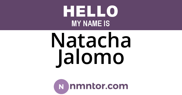Natacha Jalomo