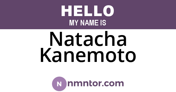 Natacha Kanemoto