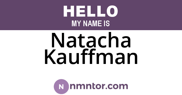 Natacha Kauffman
