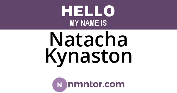 Natacha Kynaston
