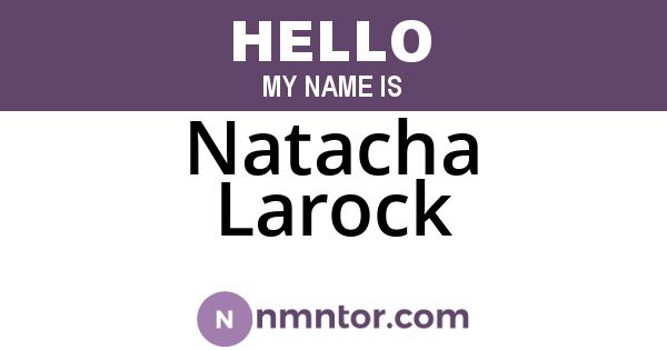 Natacha Larock