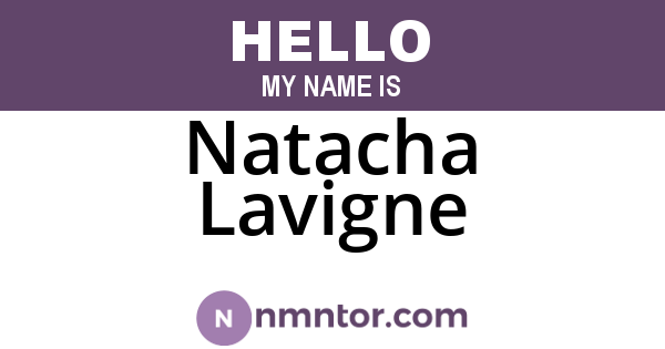 Natacha Lavigne