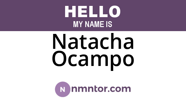 Natacha Ocampo